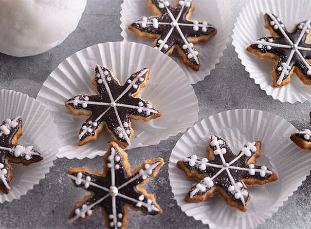 Schneestern gebacken nach dem Rezept von Sweet Family