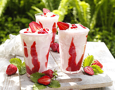 Erdbeer-Buttermilch-Shake Erdbeer-Buttermilch-Shake