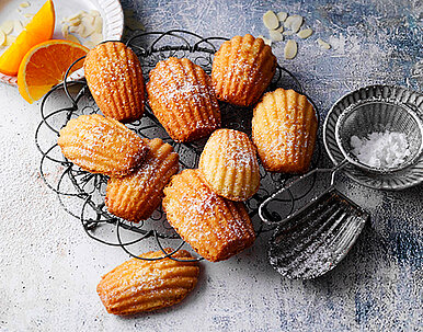 Orangen-Mandel-Madeleines