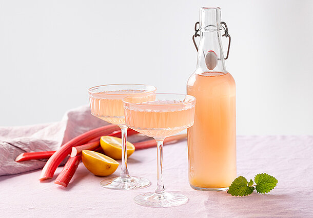 Fermentierte Rhabarberlimonade