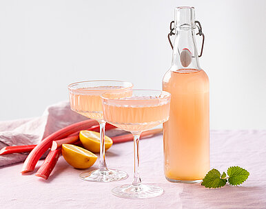 Fermentierte Rhabarberlimonade